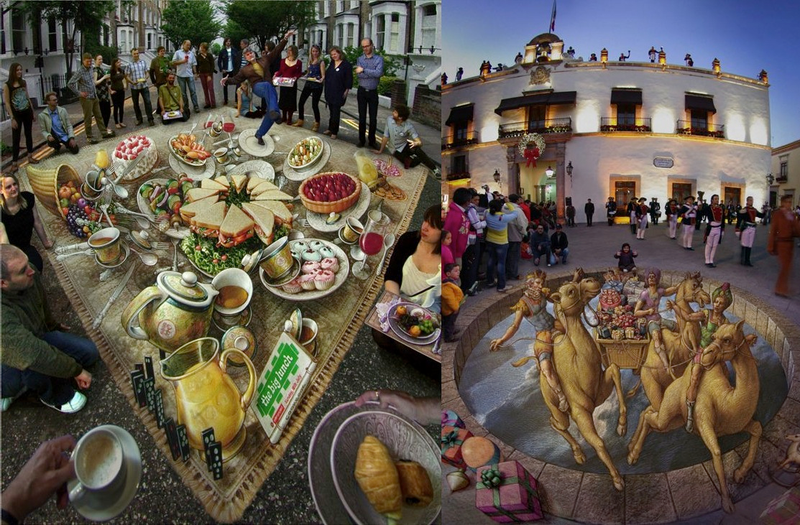 Illustration for article titled The Most Beguiling Optical Illusions In Public Places